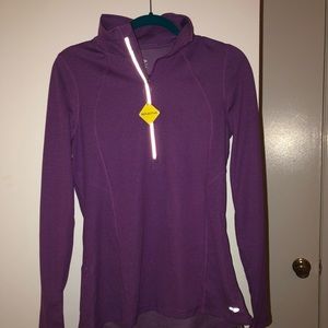 Champion 3/4 zip up long sleeve workout shirt
